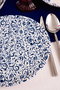 Hermia Laleli Juego de Cena de Porcelana 18 Piezas Blanco y Azul